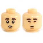 LEGO Head, Black Eyebrows With Small Scar [CLONE] [CLONE] [CLONE]