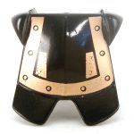 LEGO Breastplate with Leg Protection, Black with Copper Bands and Studs
