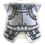 LEGO Breastplate with Leg Protection, Flat Silver, Rivets and Rosettes