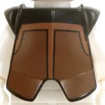 LEGO Breastplate with Leg Protection, Black with Brown Front