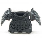 LEGO Breastplate with Shoulder Protection, Ornate Design, Black