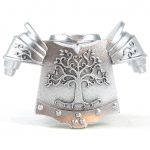 LEGO Plate Armor, Breastplate with Shoulder Protection, Ornate Silver Tree Design