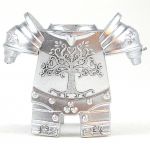 LEGO Plate Armor, Breastplate with Shoulder and Leg Protection, Ornate Silver Tree Design