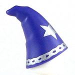 LEGO Wizard/Witch Hat, Tall and Thin, Purple with Silver Stars