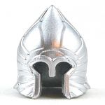 LEGO Pointed Helmet with Wings Design, Silver