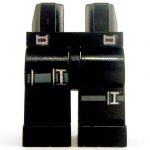 LEGO Legs, Black with Straps and Buckles