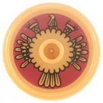 LEGO Round Shield with Rounded Front, Fish Pattern [CLONE] [CLONE]