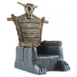 LEGO Large Throne, Stone Base with Wooden Back, Skull