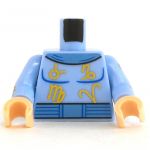 LEGO Torso, Medium Blue with Gold Symbols