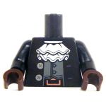 LEGO Black Torso with Yellow and White Stripes on Front, Crazy Demon on Back [CLONE] [CLONE] [CLONE] [CLONE] [CLONE] [CLONE] [CLONE] [CLONE] [CLONE] [CLONE] [CLONE] [CLONE]