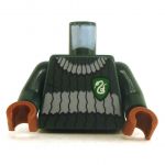 LEGO Torso, Green Sweater with Gray Band, Snake Logo