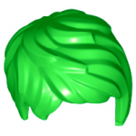 LEGO Hair, Female, Short and Tousled, Side Part, Bright Green