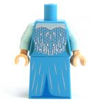 LEGO Dress, Azure with Aqua Arms, Silver Highlights