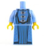 LEGO Blue Dress with Silver Clasps, Fancy Patterning DUPLICATE