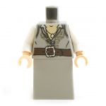 LEGO Gray Dress over White Shirt