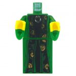 LEGO Green, Black, and Gold Robes with Flared Sleeves