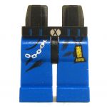 LEGO Legs, Blue with Black Belt, Chain and Thingamajig