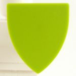 LEGO Shield, Triangular, Lime Green