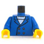 LEGO Torso, Blue Jacket over White Sweater