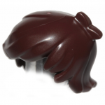 LEGO Hair, Short Tousled with Side Part, Dark Brown [CLONE]