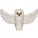 LEGO Owl, Spread Wings, White with Black Beak