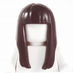 LEGO Hair, Female, Long and Straight with Bangs, Dark Brown