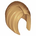 LEGO Hair, Female Long Straight with Left Side Part, Light Brown [CLONE]