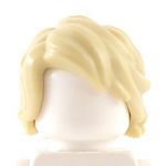 LEGO Hair, Mid-length Tousled with Side Part, Tan