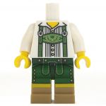 LEGO Complete Outfit, Leather Pants with Suspenders (Lederhosen)