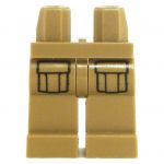 LEGO Legs, Tan with Yellow Stripes and Pockets [CLONE]