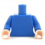 LEGO Female Curved Minifigure Torso, Blue