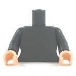 LEGO Female Curved Minifigure Torso, Dark Bluish Gray