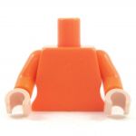 LEGO Female Curved Minifigure Torso, Orange