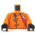 LEGO Torso, Orange Jacket with Straps