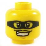 LEGO Head, Thin Moustache and Black Eye Mask