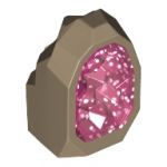LEGO Geode Rock with Pink Crystals