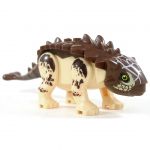 LEGO Dinosaur: Ankylosaurus (Macetail), Large, Dark Brown and Tan