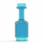 LEGO Round Bottle, Transparent Blue