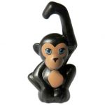 LEGO Monkey, Black with Light Brown Face