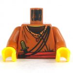 LEGO Torso, Dark Orange with Red Belt and Knife