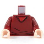 LEGO Torso, Dark Red V-Neck Shirt