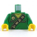 LEGO Green Keikogi with Black Hem and Green Arms