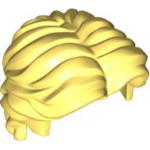 LEGO Hair, Wavy With Center Part, Light Yellow