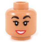 LEGO Head, Medium Flesh, Female, Wide Smile with Teeth
