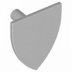 LEGO Shield, Triangular, Plain Light Bluish Gray