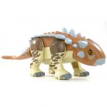 LEGO Dinosaur: Ankylosaurus (Macetail), Huge, Light Brown with Brown Leg Markings