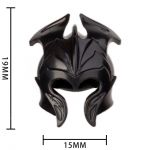 LEGO Helmet, Curved Cheek Protection and Flat "Horns", Black