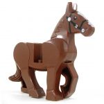 LEGO Riding Horse, Brown, Rounded Features (not LEGO)