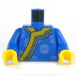 LEGO Torso, Blue with Silver Circles Pattern