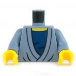 LEGO Torso, Dark Blue Shirt with Sand Blue Layered Top